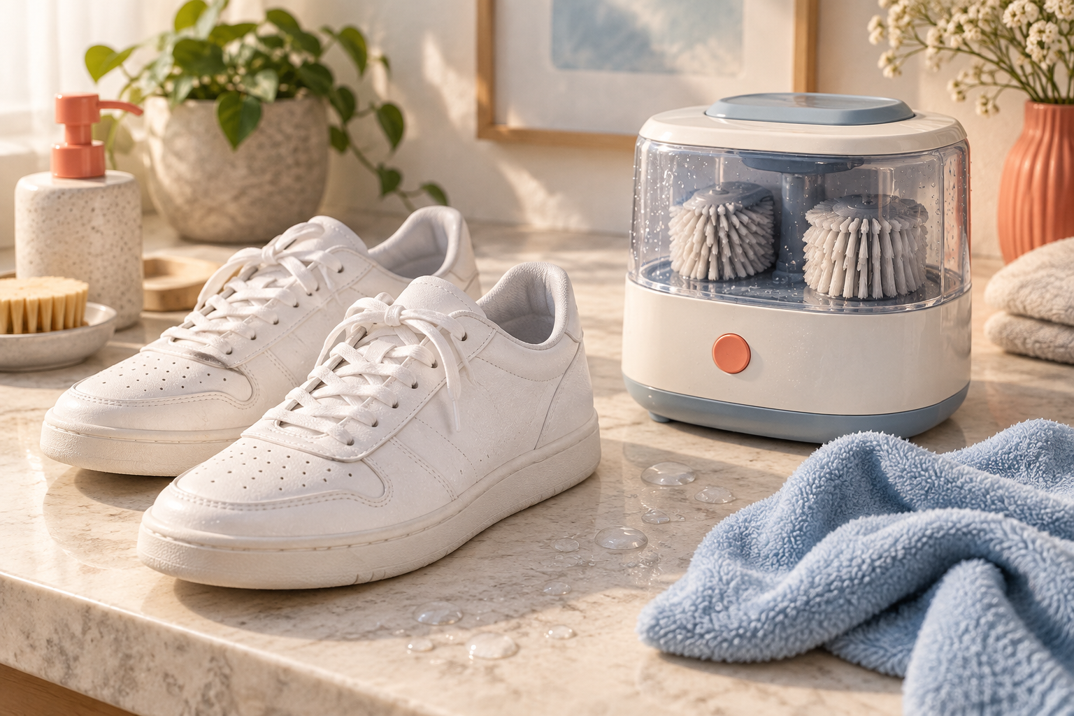 Original editorial illustration for TroVico Smart Shoe Washing